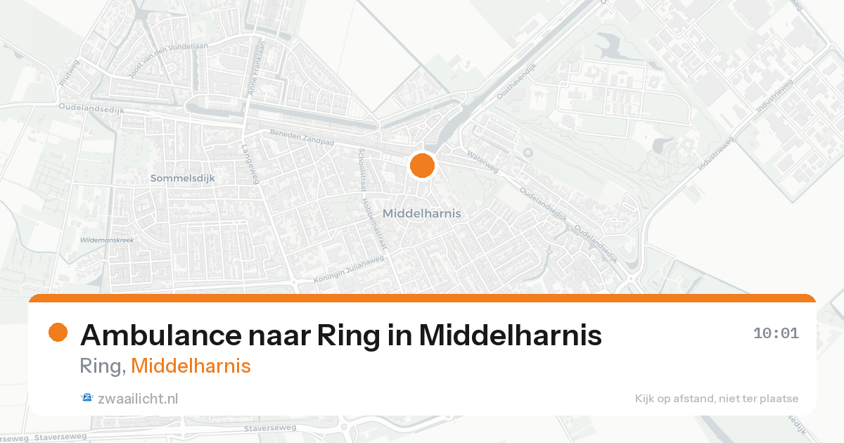 Ambulance naar Ring in Middelharnis — 30 jun 2026