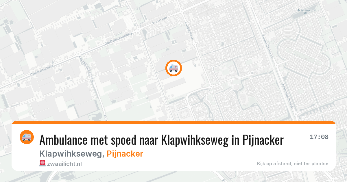 Ambulance met spoed naar Klapwihkseweg in Pijnacker — 19 jun 2026