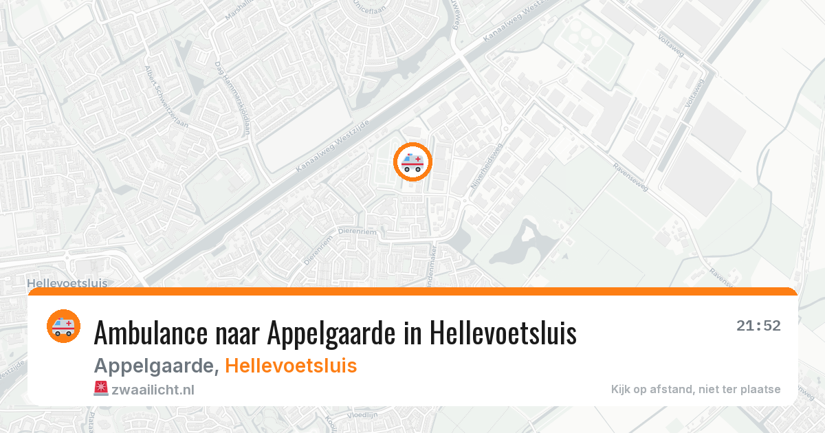 Ambulance naar Appelgaarde in Hellevoetsluis — 5 mei 2026