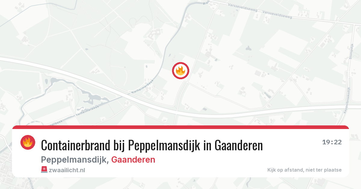 Containerbrand bij Peppelmansdijk in Gaanderen — 9 mei 2026