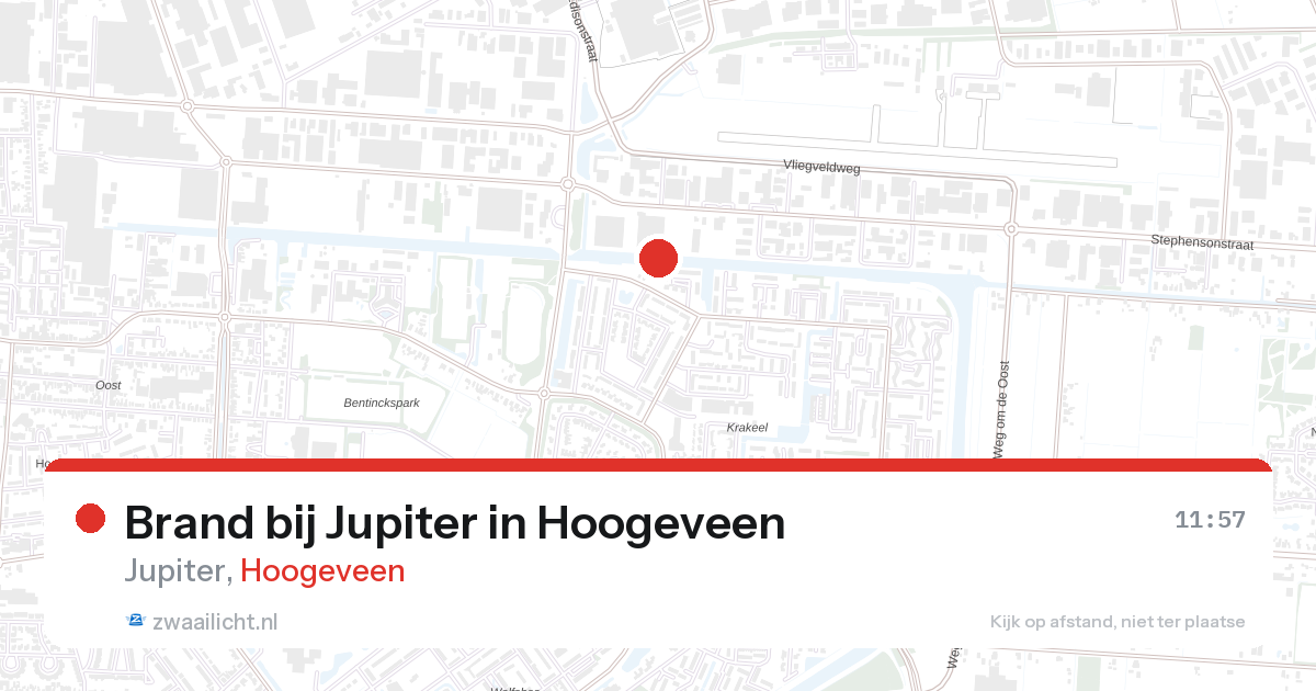 Brand bij Jupiter in Hoogeveen — 23 aug 2026