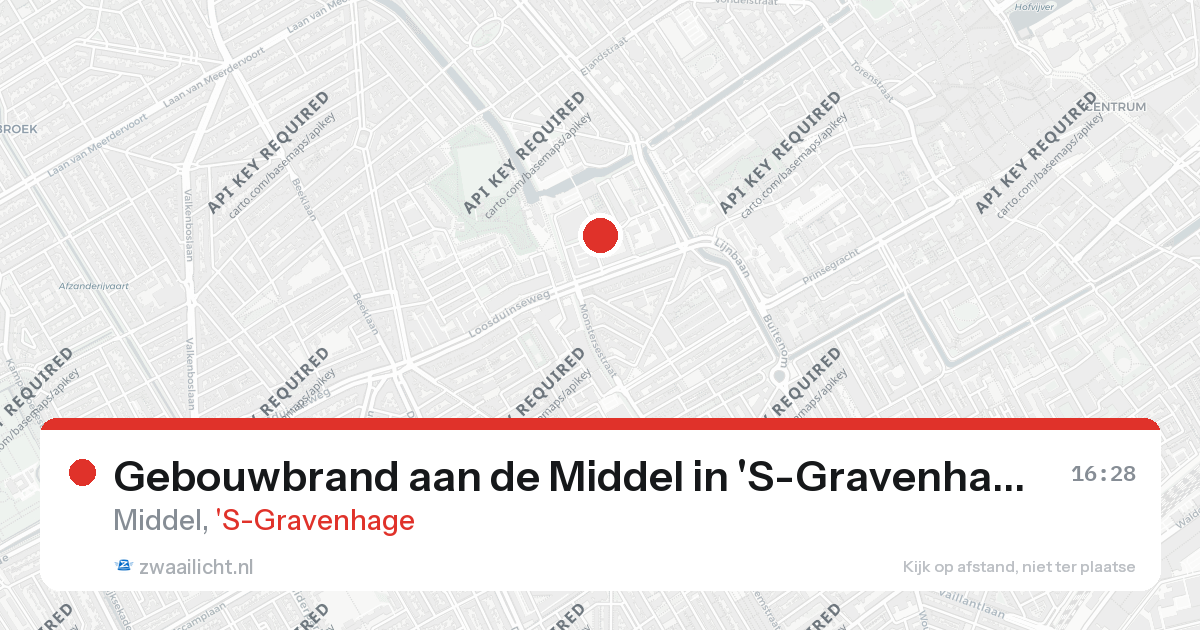 Gebouwbrand aan de Middel in 'S-Gravenhage — 26 aug 2026