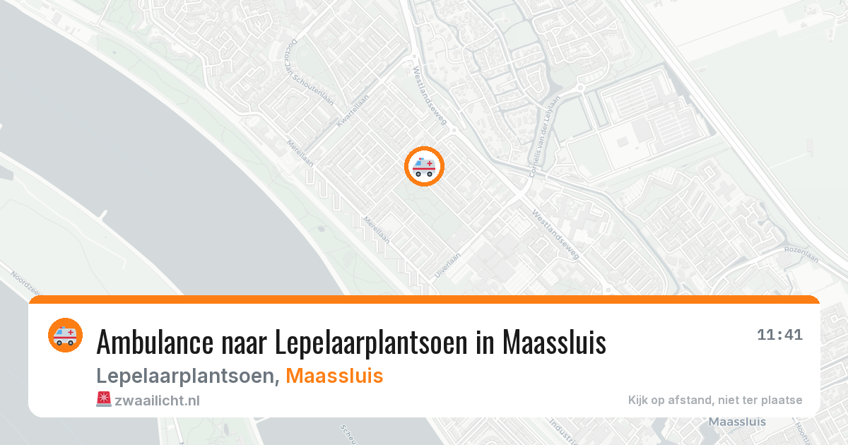 Ambulance naar Lepelaarplantsoen in Maassluis — 1 jul 2026