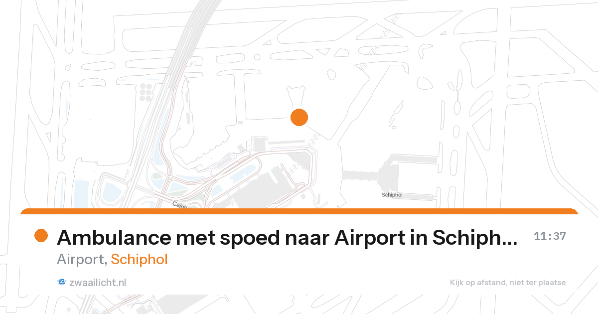 Ambulance met spoed naar Airport in Schiphol — 12 jun 2026