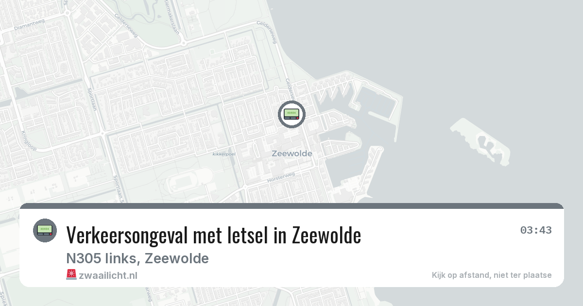 Verkeersongeval met letsel in Zeewolde — 8 feb 2026
