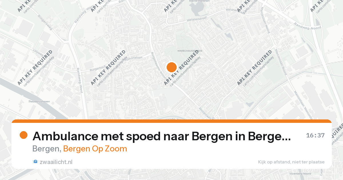 Ambulance met spoed naar Bergen in Bergen Op Zoom — 26 aug 2026