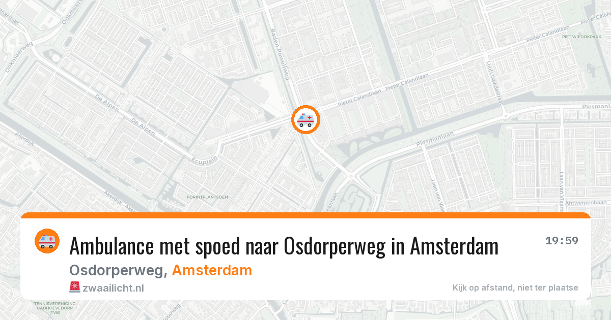 Ambulance met spoed naar Osdorperweg in Amsterdam — 9 apr 2026