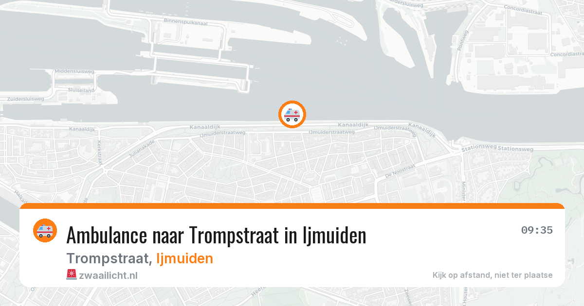Ambulance naar Trompstraat in Ijmuiden — 25 mrt 2026