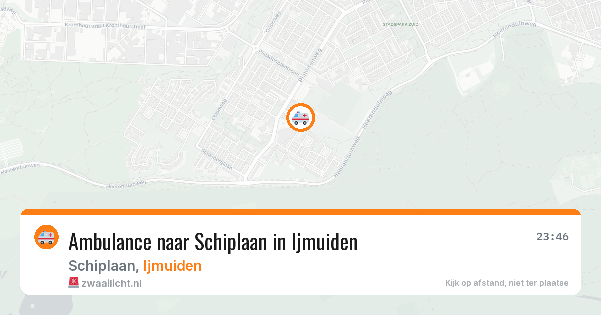 Ambulance naar Schiplaan in Ijmuiden — 6 jul 2026
