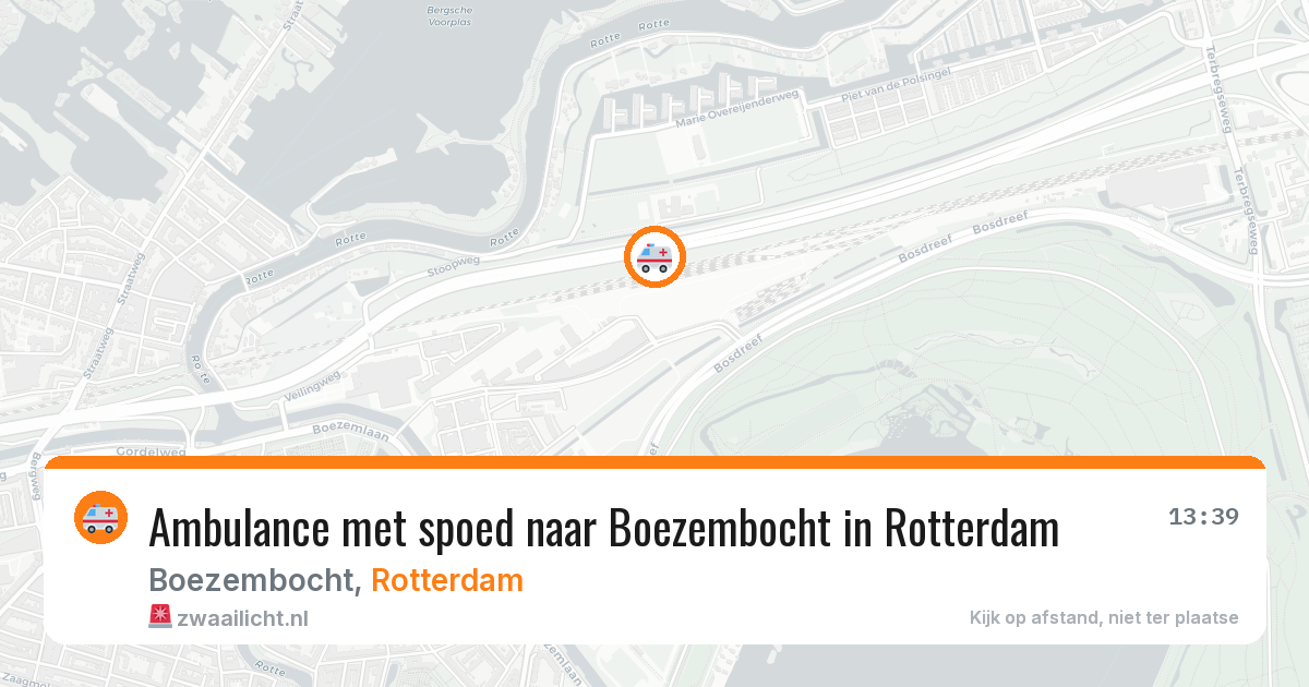 Ambulance met spoed naar Boezembocht in Rotterdam — 4 apr 2026