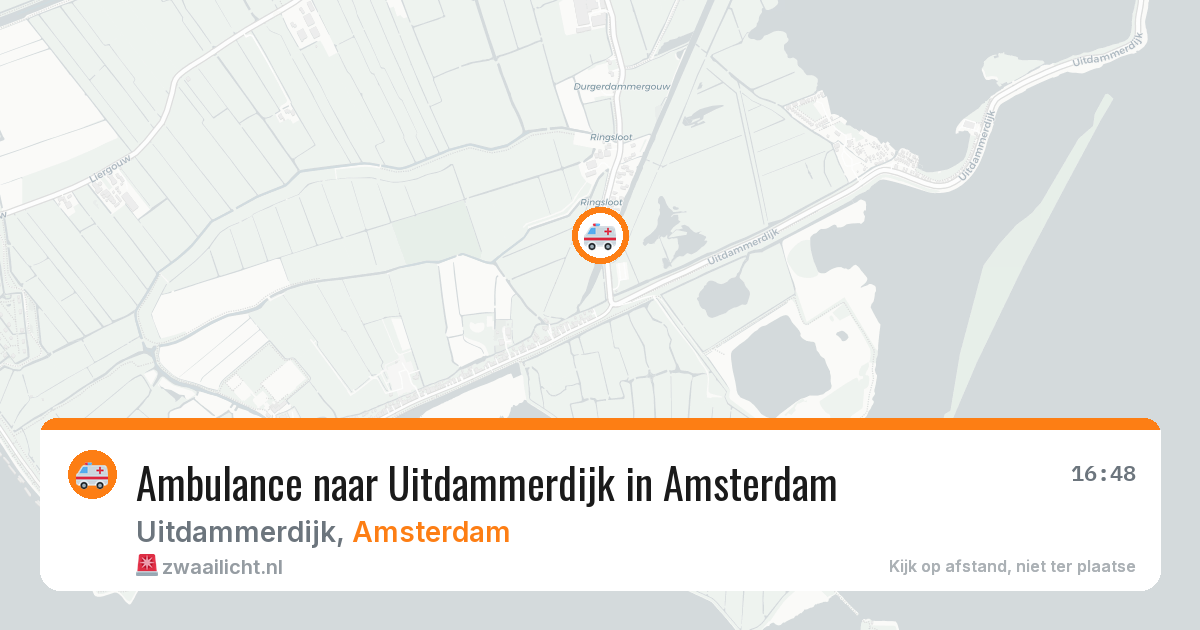 Ambulance naar Uitdammerdijk in Amsterdam — 11 jul 2026
