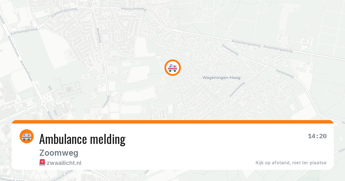 Ambulance melding — 11 mei 2026