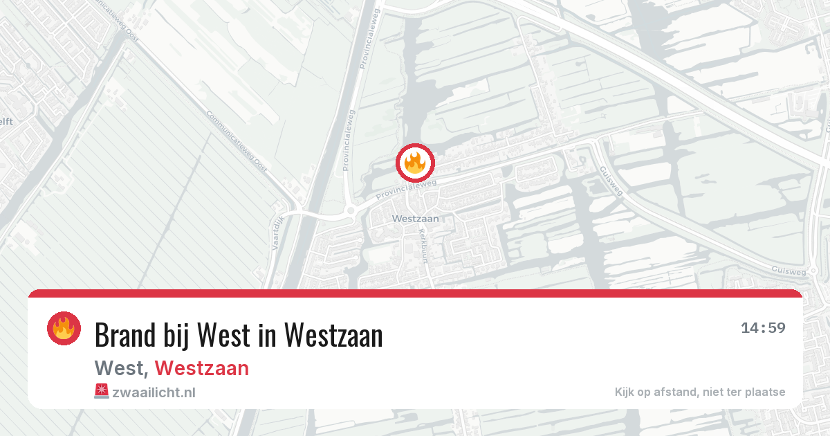 Brand bij West in Westzaan — 4 jun 2026