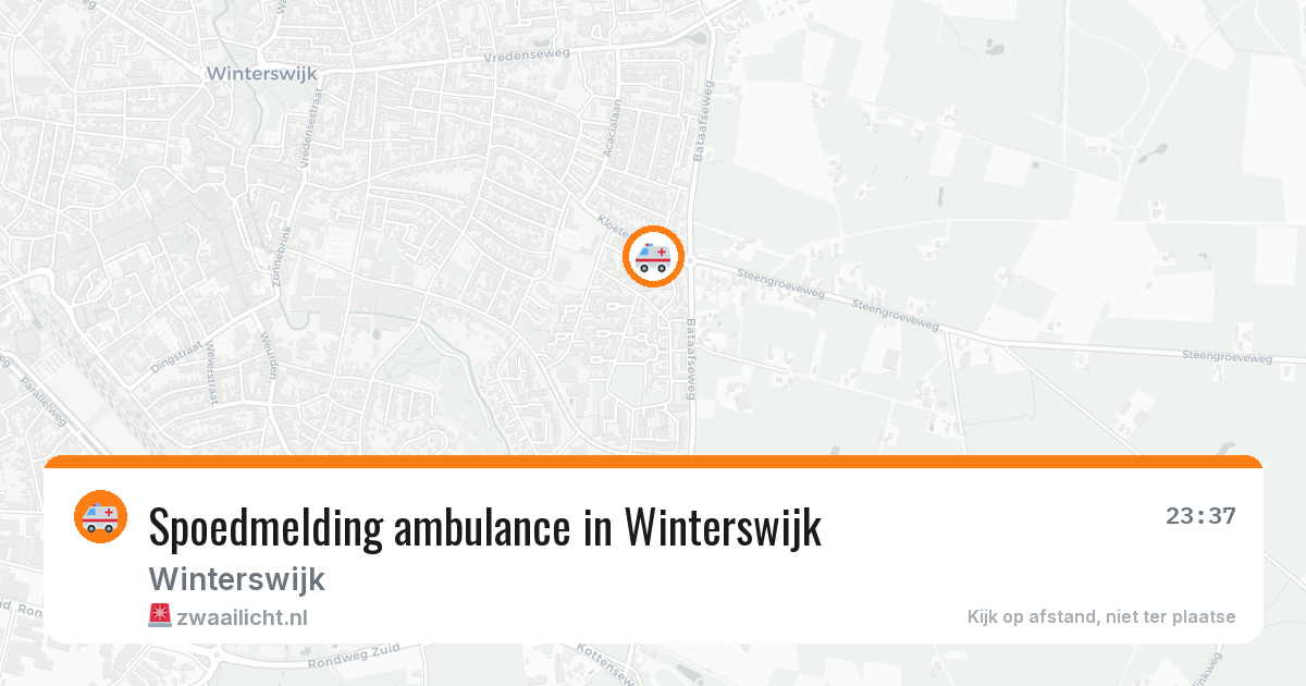 Spoedmelding ambulance in Winterswijk — 30 jun 2026