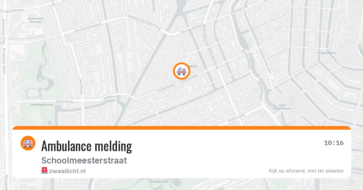 Ambulance melding — 6 mei 2026