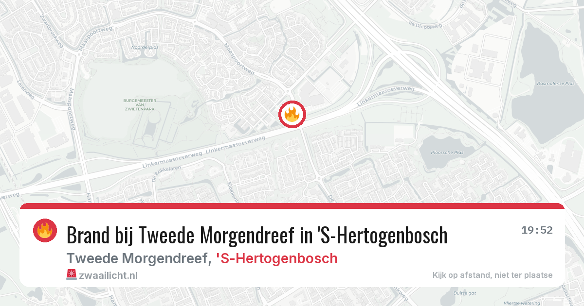 Brand bij Tweede Morgendreef in 'S-Hertogenbosch — 8 aug 2026