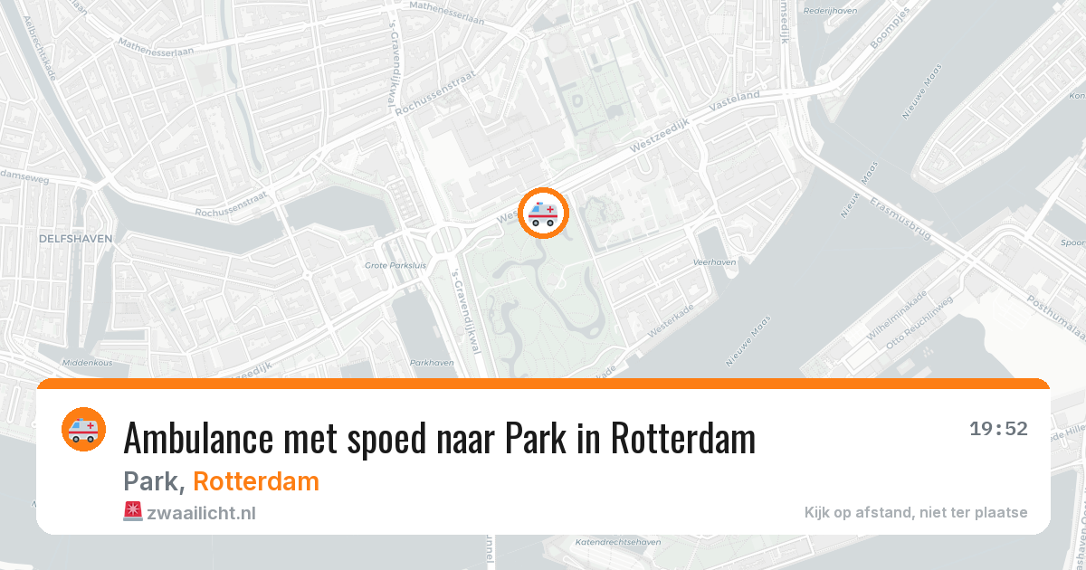 Ambulance met spoed naar Park in Rotterdam — 12 aug 2026