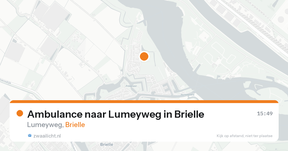 Ambulance naar Lumeyweg in Brielle — 24 aug 2026