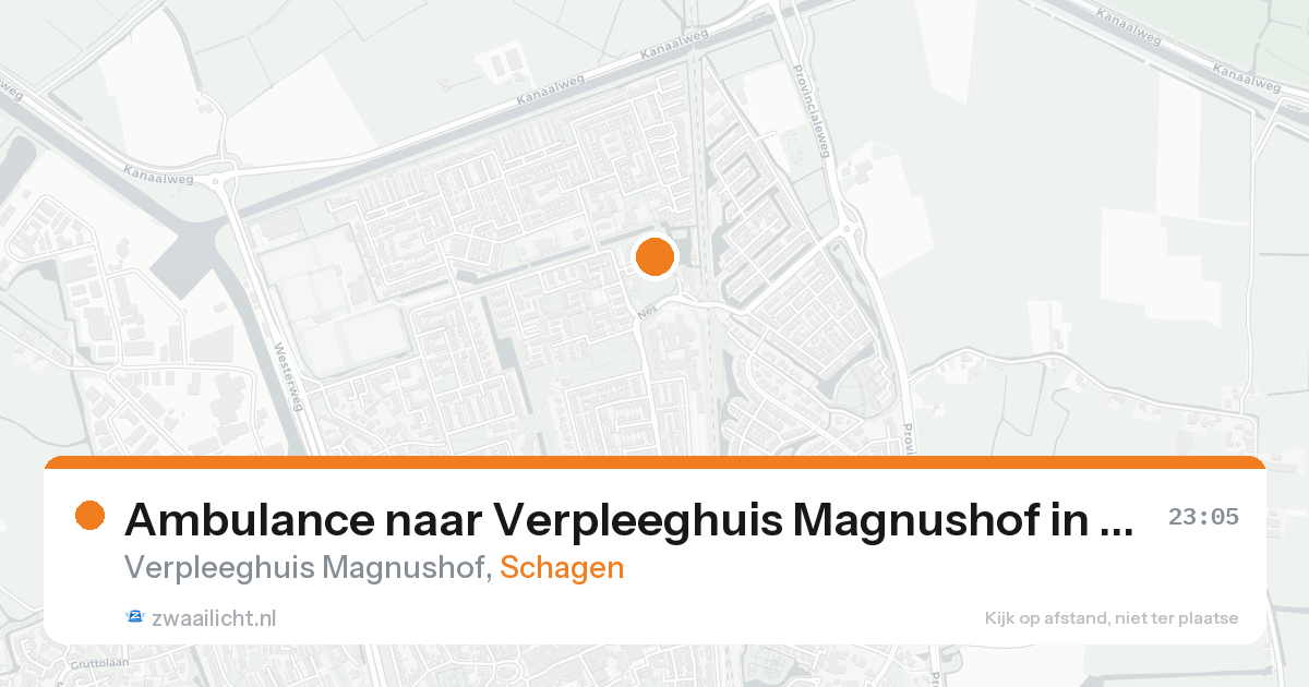 Ambulance naar Verpleeghuis Magnushof in Schagen — 30 jan 2026
