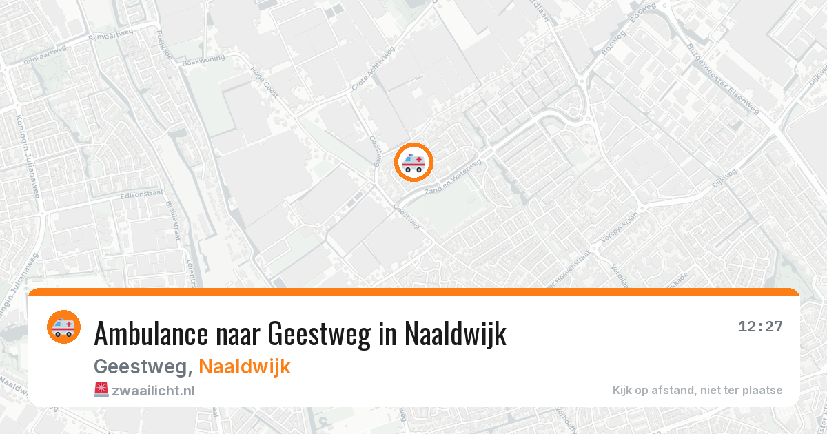 Ambulance naar Geestweg in Naaldwijk — 12 aug 2026