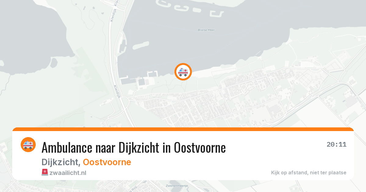 Ambulance naar Dijkzicht in Oostvoorne — 7 jun 2026