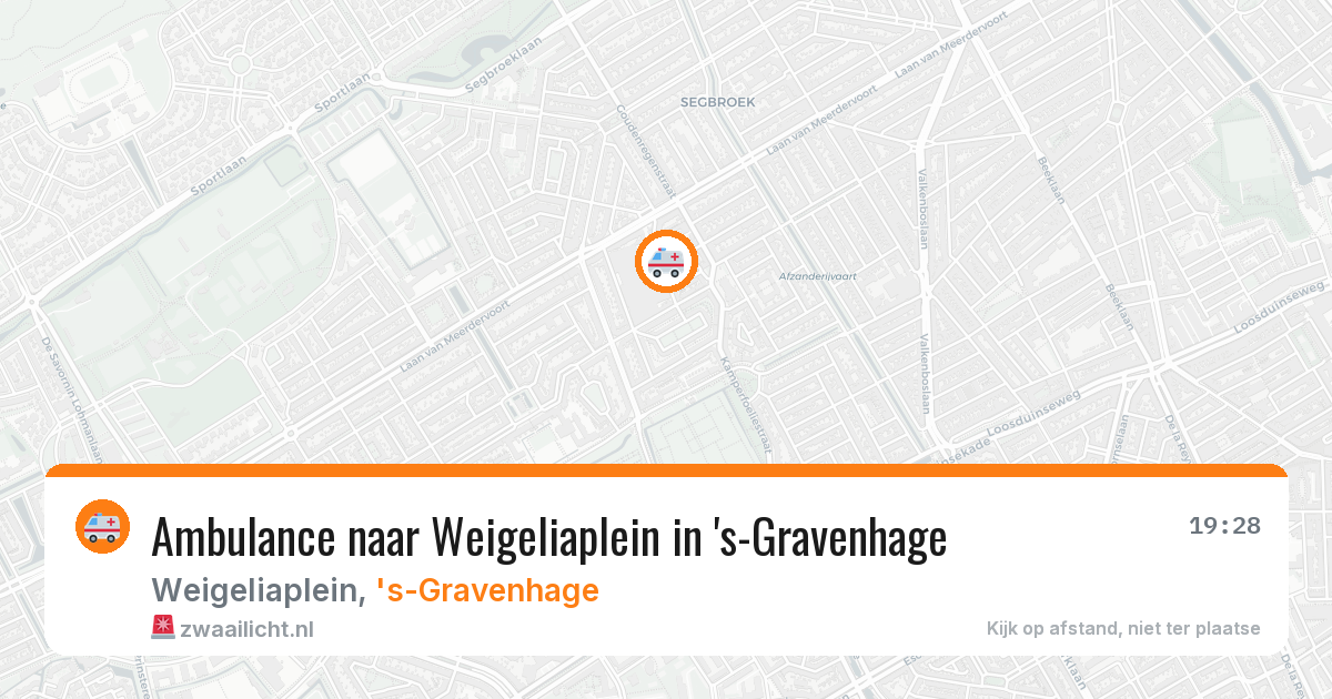 Ambulance naar Weigeliaplein in 's-Gravenhage — 30 mei 2026