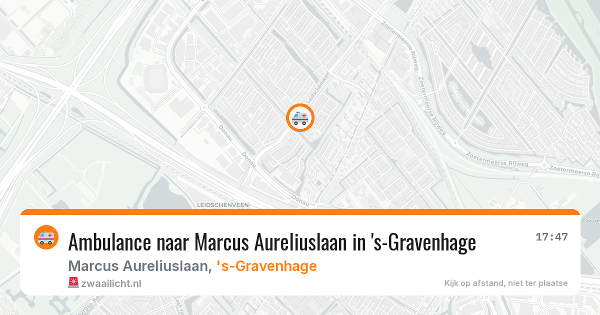 Ambulance naar Marcus Aureliuslaan in 's-Gravenhage — 9 aug 2026