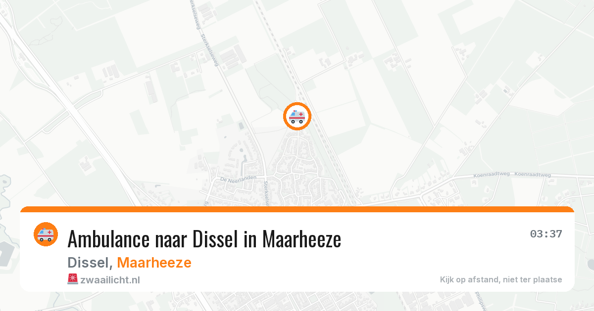 Ambulance naar Dissel in Maarheeze — 28 jun 2026