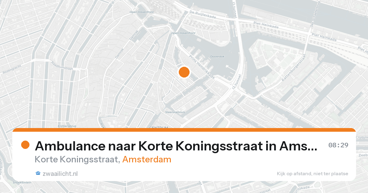 Ambulance naar Korte Koningsstraat in Amsterdam — 4 jun 2026