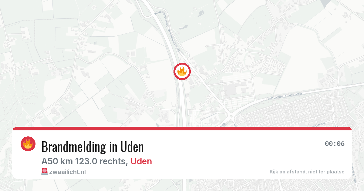Brandmelding in Uden — 12 aug 2026