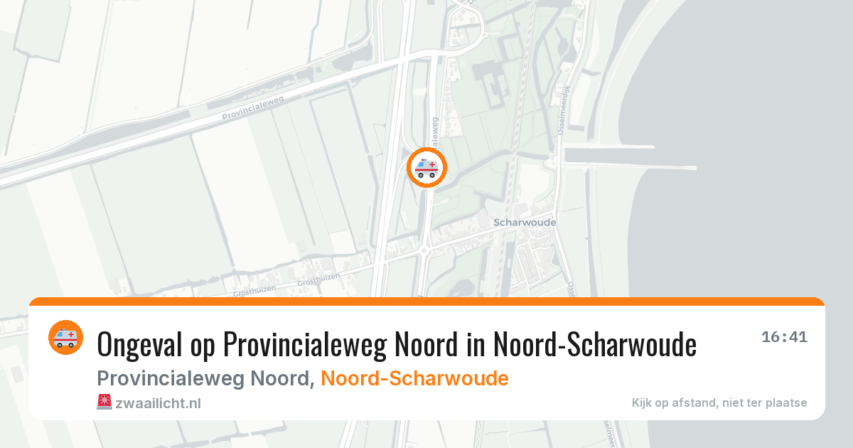 Ongeval op Provincialeweg Noord in Noord-Scharwoude — 7 feb 2026