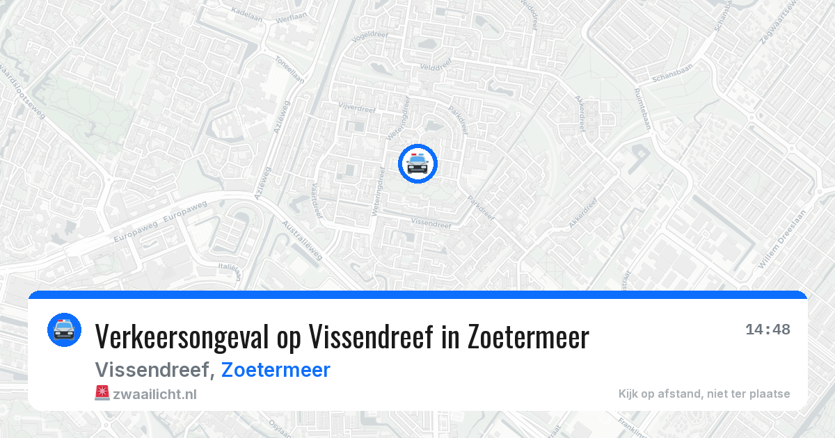 Verkeersongeval op Vissendreef in Zoetermeer — 5 jun 2026