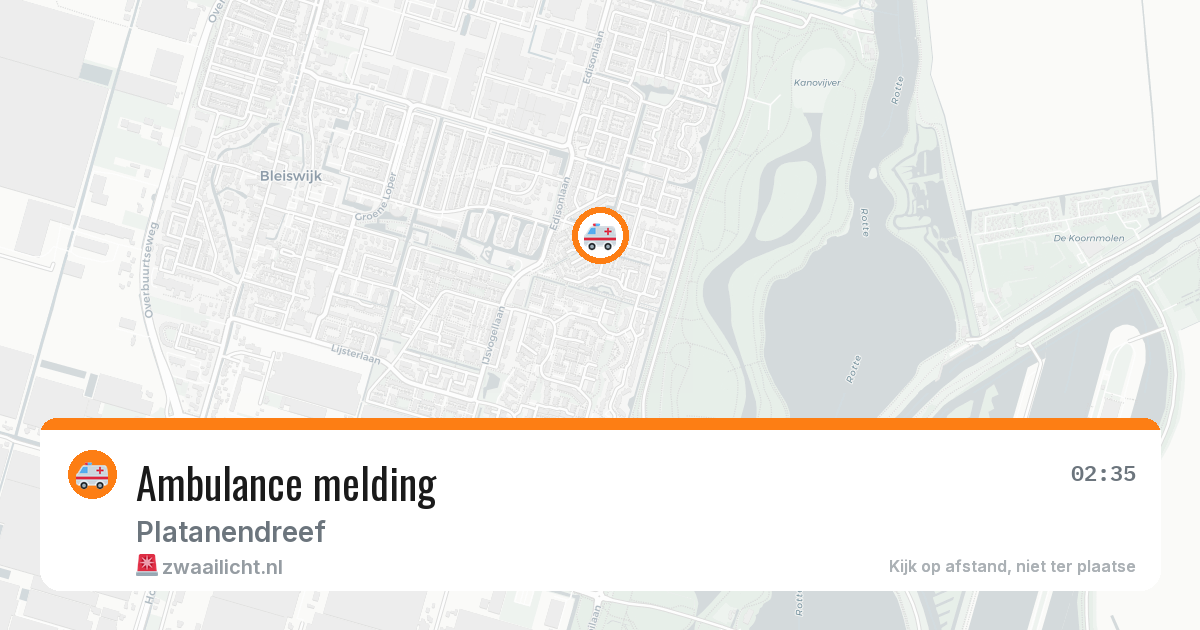 Ambulance melding — 24 mei 2026