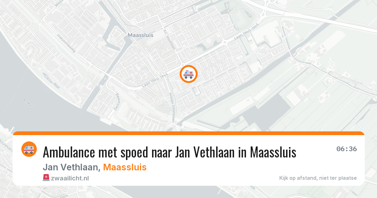 Ambulance met spoed naar Jan Vethlaan in Maassluis — 27 apr 2026