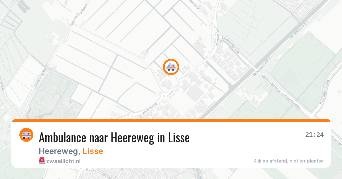 Ambulance naar Heereweg in Lisse — 28 mrt 2026