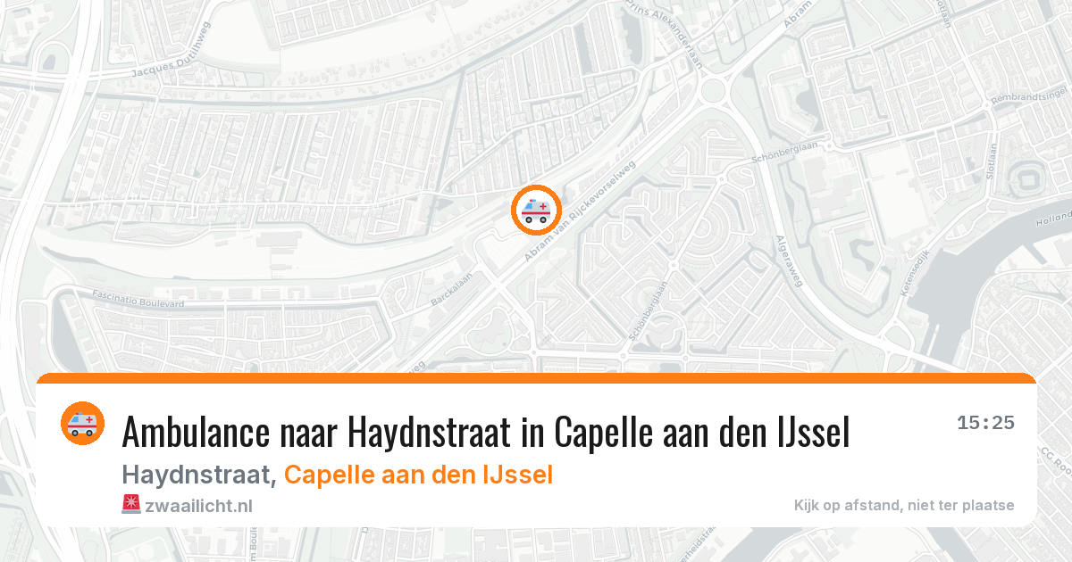 Ambulance naar Haydnstraat in Capelle aan den IJssel — 4 jul 2026