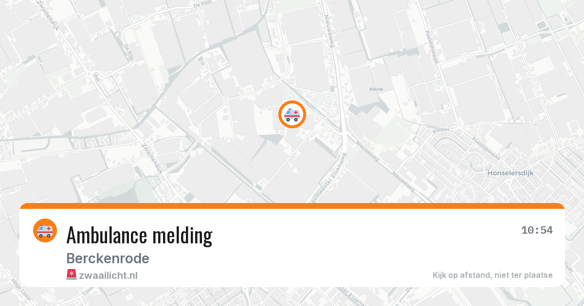 Ambulance melding — 6 jun 2026
