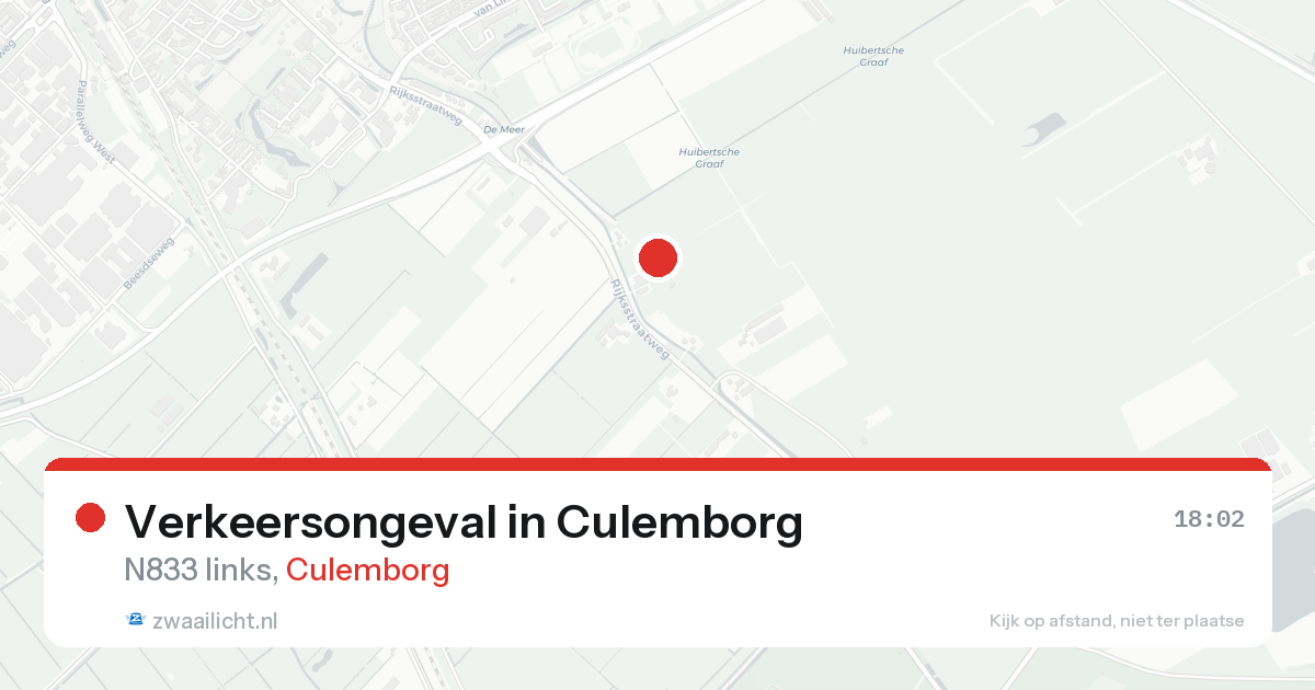 Verkeersongeval in Culemborg — 18 aug 2026