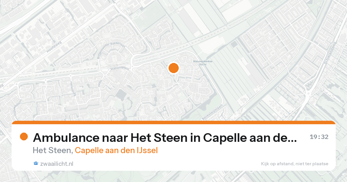 Ambulance naar Het Steen in Capelle aan den IJssel — 21 aug 2026