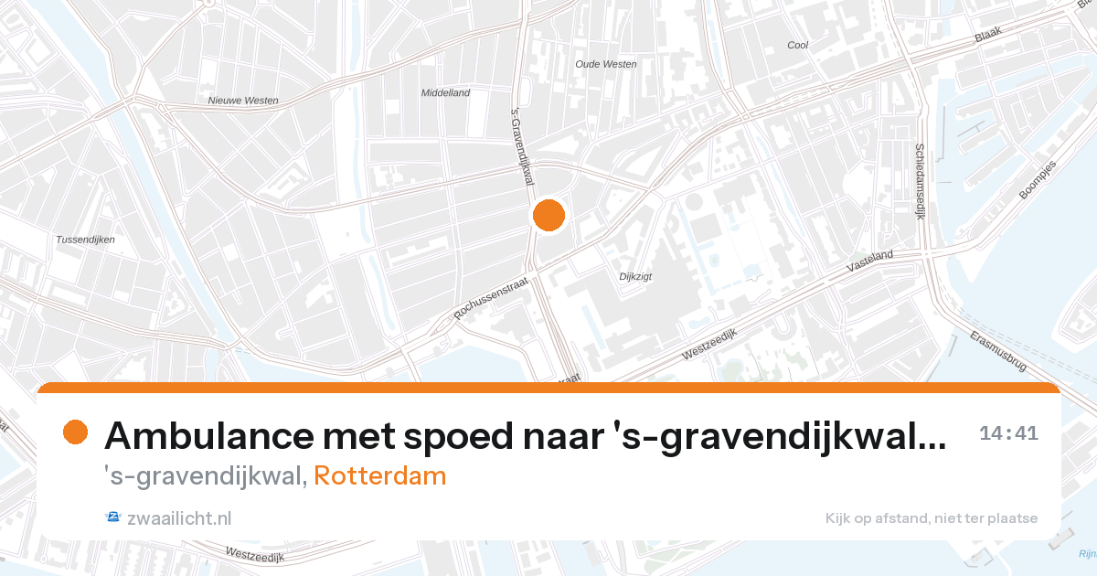 Ambulance met spoed naar 's-gravendijkwal in Rotterdam — 28 aug 2026