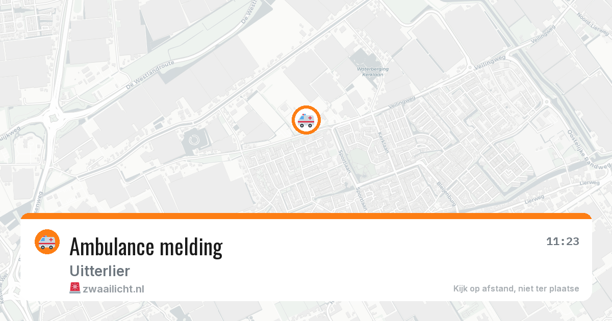 Ambulance melding — 17 apr 2026