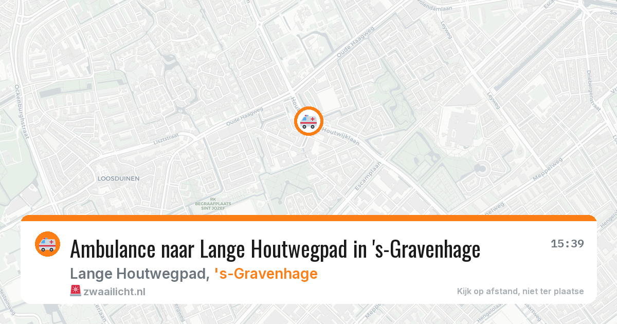 Ambulance naar Lange Houtwegpad in 's-Gravenhage — 2 jul 2026