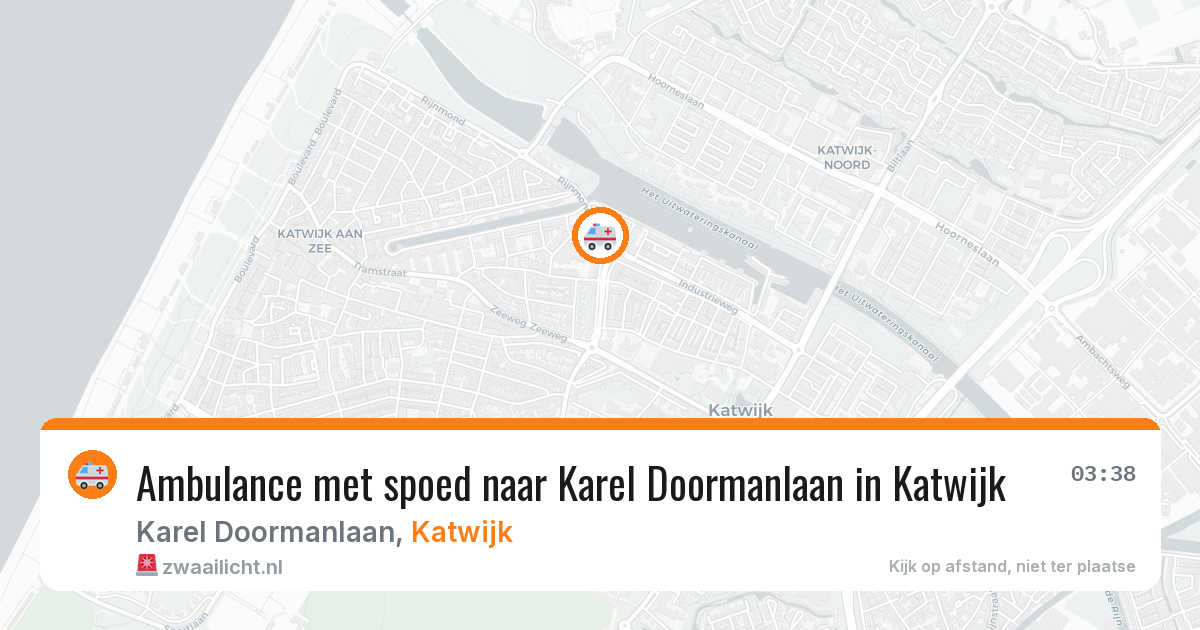 Ambulance met spoed naar Karel Doormanlaan in Katwijk — 15 jul 2026