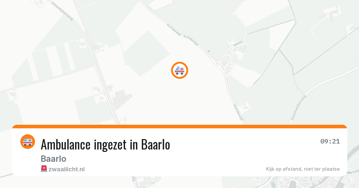 Ambulance ingezet in Baarlo — 2 aug 2026
