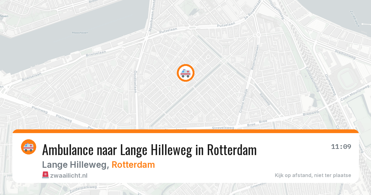Ambulance naar Lange Hilleweg in Rotterdam — 12 aug 2026