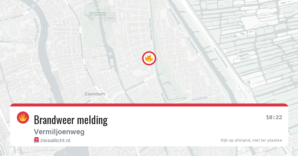 Brandweer melding — 20 jun 2026