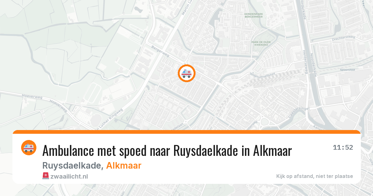 Ambulance met spoed naar Ruysdaelkade in Alkmaar — 12 feb 2026