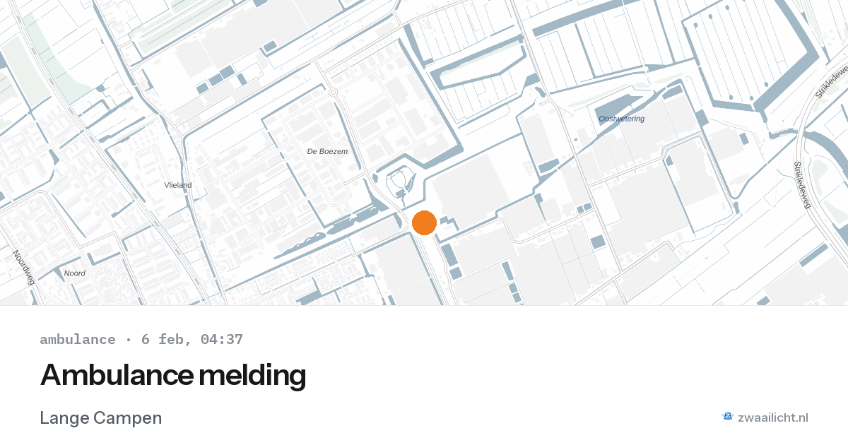Ambulance melding — 6 feb 2026