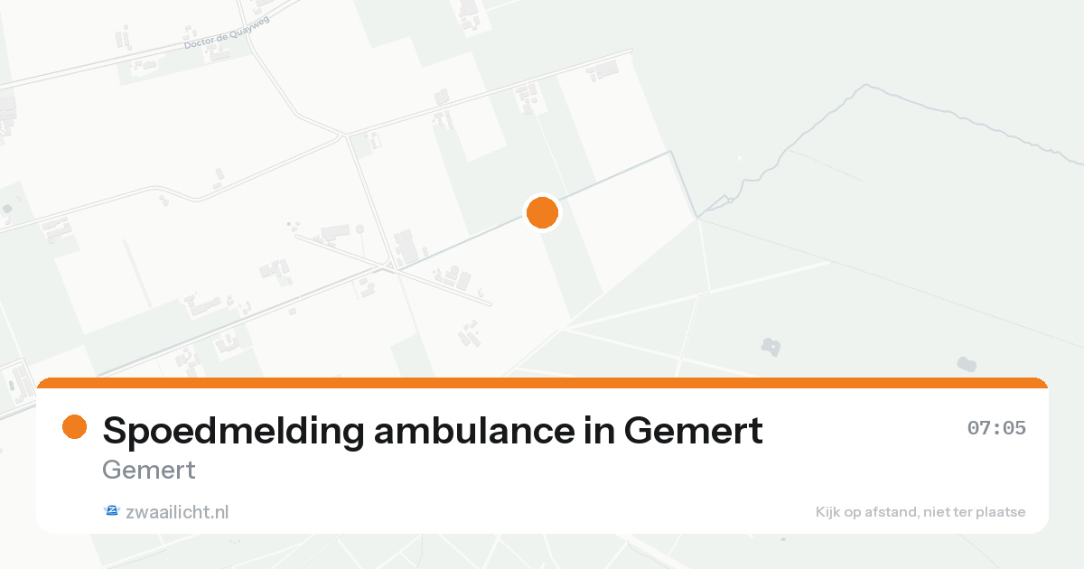 Spoedmelding ambulance in Gemert — 4 jul 2026