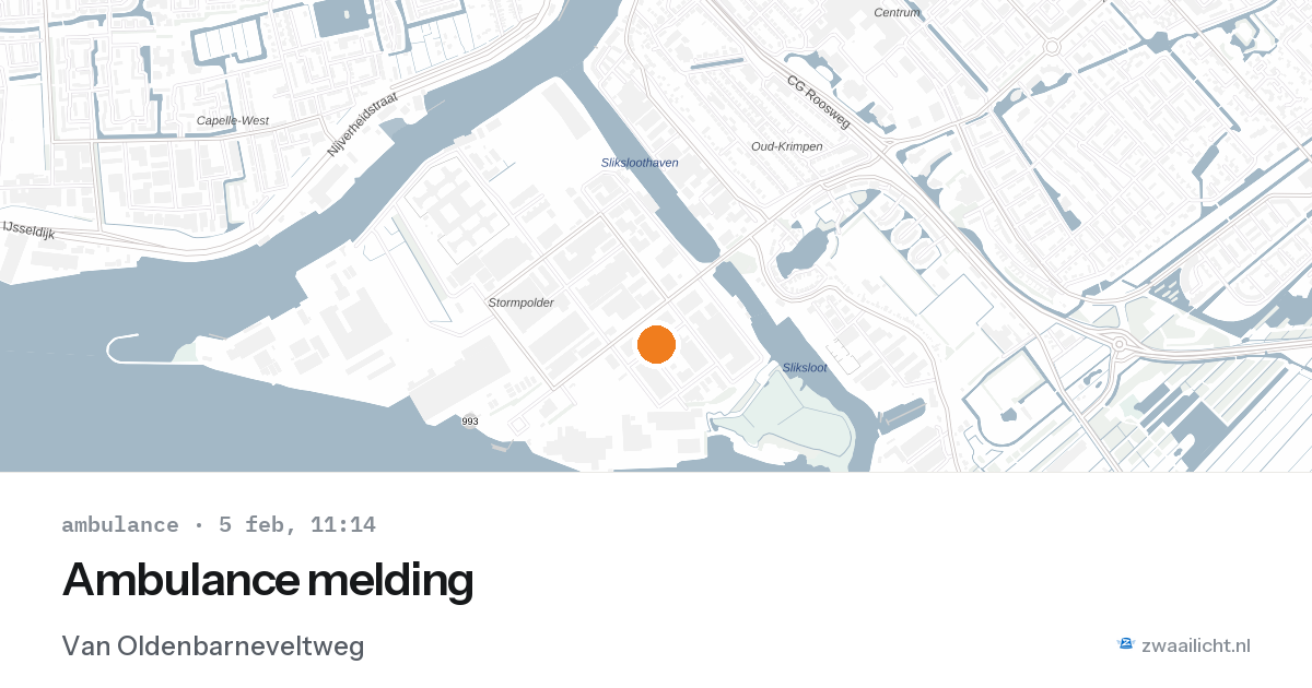 Ambulance melding — 5 feb 2026